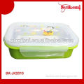 Rectangle office stainless steel lunch box with lock